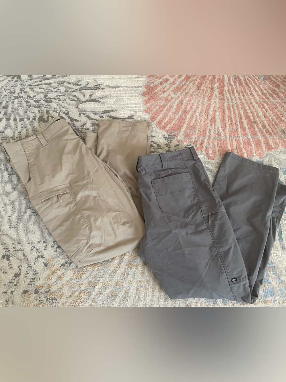 5.11 Tactical Cargo Pants Men’s 44x34 Gray & Beige Lot of 2 Gorpcore Utility